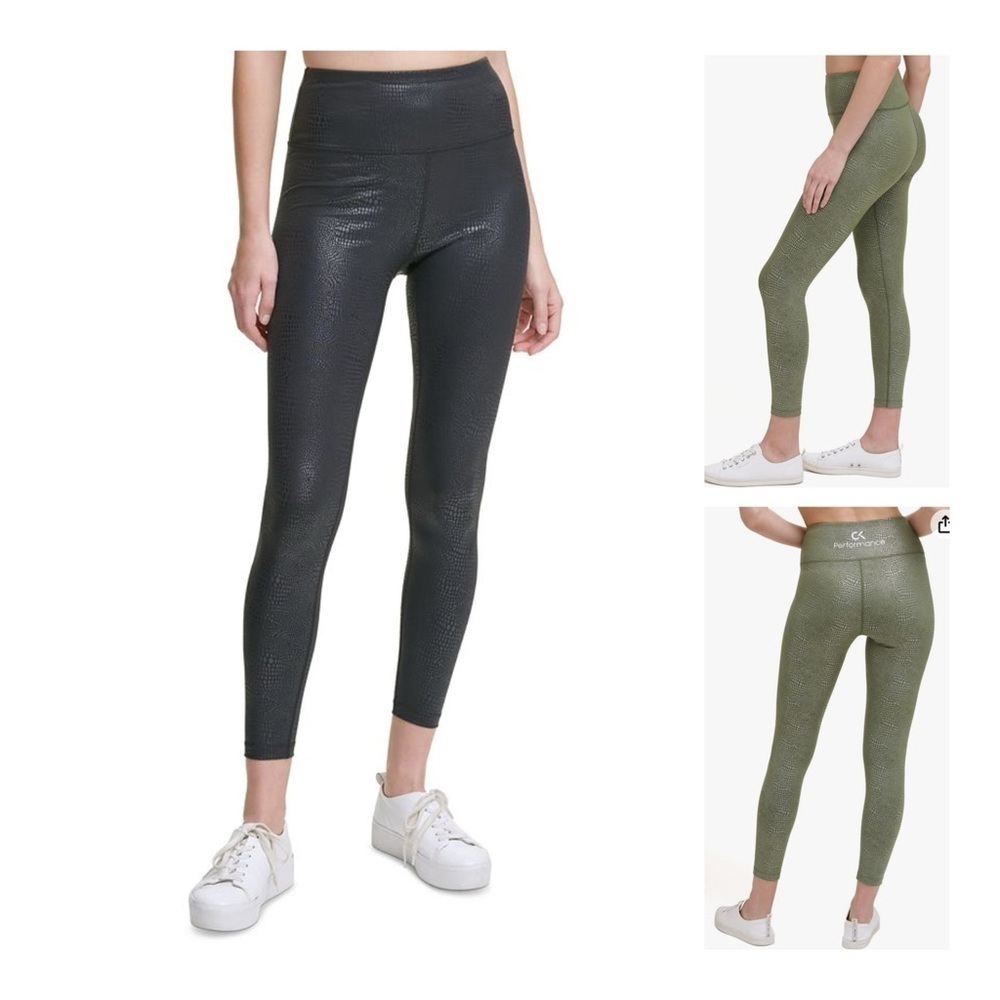 NWOT Calvin Klein Performance Women's Print High Waist 7/8 Legging Tight